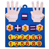 DIY Felt Finger Numbers Counting Baby Learning Math Felt Educational Toys for Kids Learning
